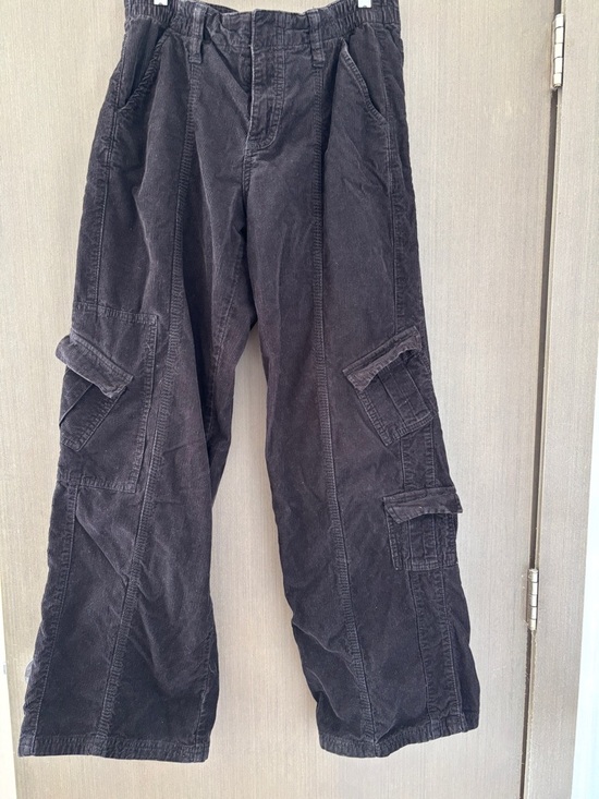 BDG Pants - Urban Outfitters BDG Corduroy Cargo Pants Wide Leg Black - Medium